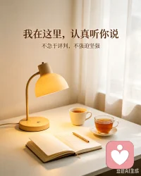 我不是来给答案的，只是愿意安安静静接住你的情绪。
不用强迫自己坚强，有些心事，说出来，就已经被治愈了一部分。
我在这里，认真听你说。
