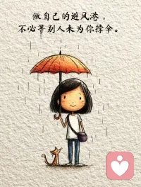 做自己的避风港

不必等别人来为你撑伞