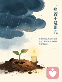#家庭教育 #原生家庭 #亲恩观 #自我成长
父母是我们此生唯一的来路人。

世间最温柔的缘分，是有人保护你长大。
可如果长大以后，你还陷在原生家庭带来的苦里，也不必急着否定自己。

那些痛苦和烦恼，有时也是土壤。
它让你看见自己，也推着你成长。

人世间最残忍的规矩，是人终会老去，终会别离。
生老病死，四季轮回，万物常态，无人例外。

真正的成长，不是逼着自己原谅一切，
而是在看见来路之后，依然学会安顿自己。

愿我们都能理解父母的局限，也放过曾经的自己。
愿心安处，即是归处。🌙

#明慧堂 #人文倾听 #情绪疗愈 #原生家庭和解