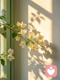 愿你也有一扇窗，装得下阳光，盛得下花香，放得下一颗甜甜的橘子。秋天快乐呀～