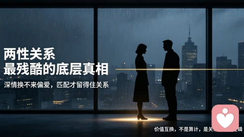 两性关系最残酷的底层真相:深情从来换不来偏爱
