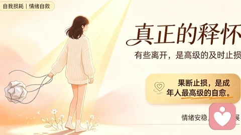 真正的释怀：有些离开，是高级的及时止损