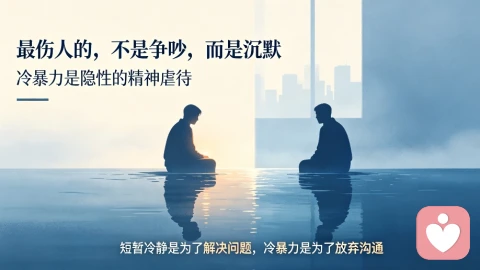 真正摧毁亲密关系的,从来不是争吵,是无声的暴力