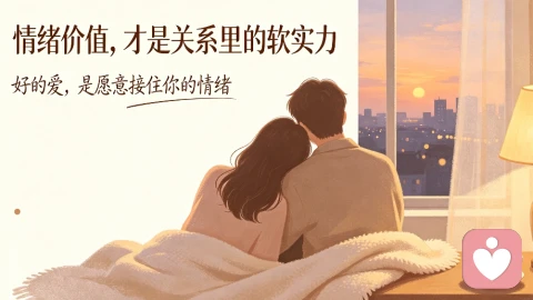 决定感情能不能走下去的,从来不是爱,是情绪价值
