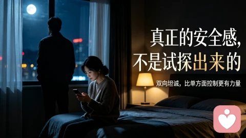 真正的感情安全感，从来不是试探出来的