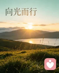 不必惧怕路上的阴影
那是因为前方自有光明
 
风会吹散堆积的迷雾
雨水亦洗去那一路风尘
那些坎坷的片段
不是命运设置的围困
是让脚步，学会更加沉稳
 
花开未必都在阳春
草木也会熬过凛冬的寒冷
生命从不是一路顺遂的坦程
却总藏着希望的火种
 
允许情绪有起落浮沉
允许偶尔停顿，不必强行狂奔
守住心中那份笃定
慢慢走，也一样奔赴前程
 
当你扛过一次次困顿
终会看见
历经磨砺之后
属于自己的辽阔星辰