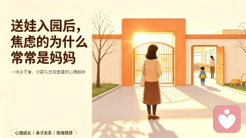 送娃入园后,焦虑的为什么常常是妈妈