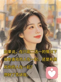 你知道怎样才算悦己呢？

在只能二选一的情况下，你选择和你喜欢的人在一起，还是喜欢你的人在一起？

不要说，我都不选。真实的现实里，你可以都不选，而此刻只是想和你探讨怎样真正的悦己。

告诉我，你的选择！