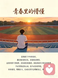 青春里的懵懂，是独属于少年的美好。
没有现实的重担，只有干净纯粹的心动，和一点年少的不知所措。
不必害怕，也不必急着奔赴。
好好感受，慢慢长大，在情绪里学会理解自己，也理解别人。