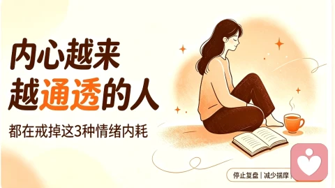 内心越来越通透的人,都在戒掉这3种情绪内耗