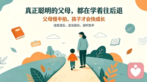 真正聪明的父母,都在学着“往后退”