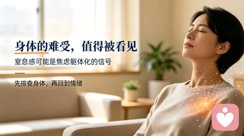 总感觉窒息、喘不上气？检查全部正常，是身体在替情绪求救
