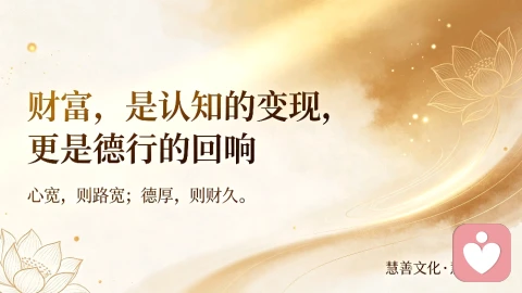 真正的财富，是心性与德行的终极回响