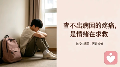 孩子上学就难受查无病因：身体，是情绪最后的求救。