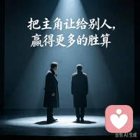 焦点效应——把主角让给别人，赢得更多胜算

人是感性的动物。无论多么理性的人，内心都有柔软处。

当原则、利益、法律这一切理性的东西都失效的时候，不妨从感情入手来打动对方，这样能够让对方感动或愉悦，那么你的胜算就大了不止一筹。

心理应用：
1. 不要试图与人争辩，有些时候是非对错没有他人的好感来得重要。
2. “以理服人”行不通的时候，学会从对方或者他身边的人入手，“以情动人”更能够打动人心。
