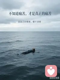 不知道痛苦，才是真正的痛苦。

当你连自己在哪里、要往哪里去都不清楚时，
最可怕的不是经历烦恼，而是一直在漂浮。