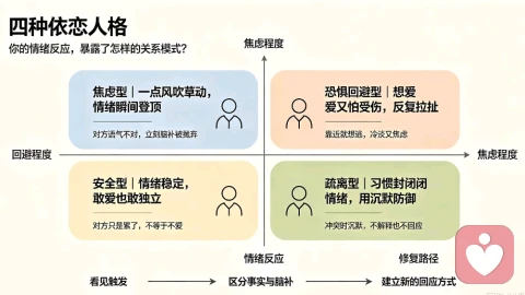 四种依恋人格深度解析:你的情绪反应,早已暴露你的亲密创伤