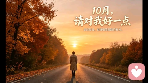 走过低谷，也相信前路扔有光，十月，请对我好一点！