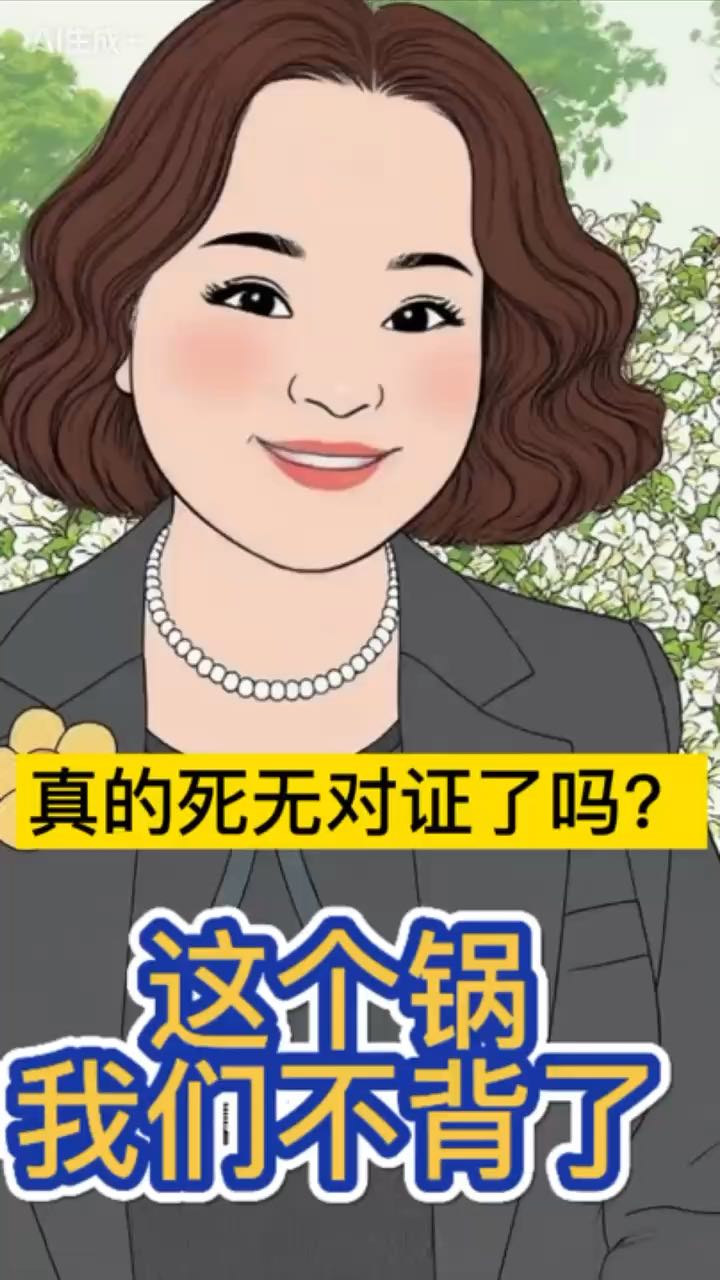 真的死无对证了吗？这个锅我们可以不背了