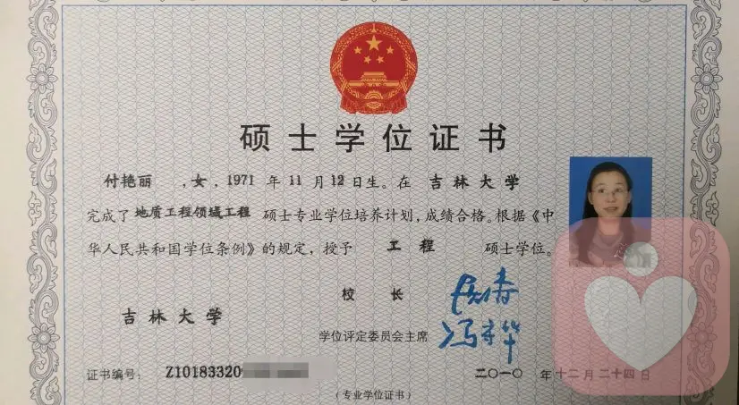 硕士研究生证书