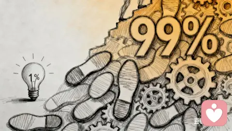 1%想法，99%行动。