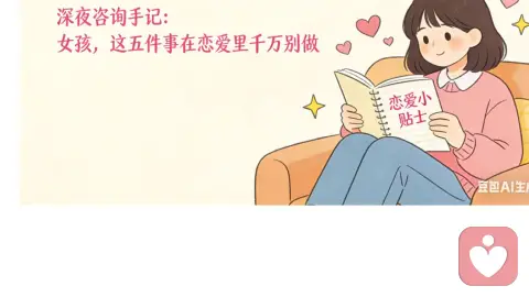 深夜咨询手记:女孩,这五件事在恋爱里千万别做