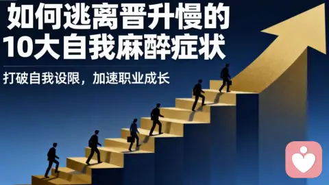 《如何逃离晋升慢的10大自我麻醉症状》