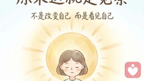 觉察——不是为了改变自己，而是看见自己。