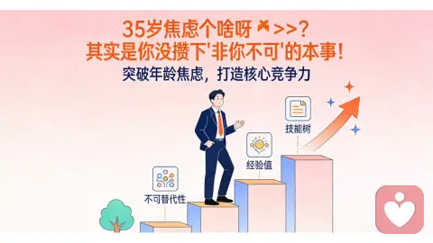 35岁焦虑个啥呀???其实是你没攒下“非你不可”的本事!