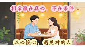 相亲，真诚就赢啦✨