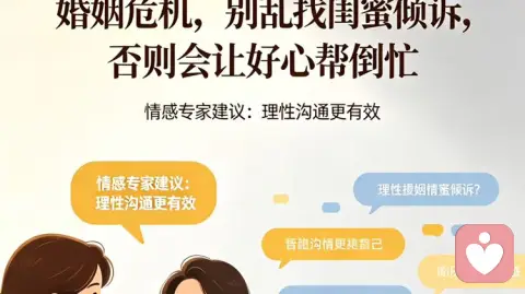 婚姻陷入内耗别乱倾诉,别让好心帮倒忙