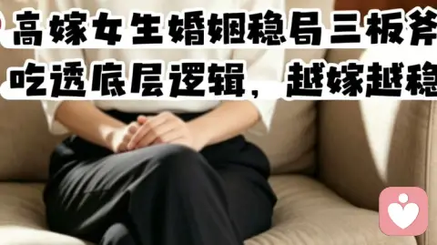 高嫁女生婚姻稳局三板斧｜吃透底层逻辑，越嫁越稳