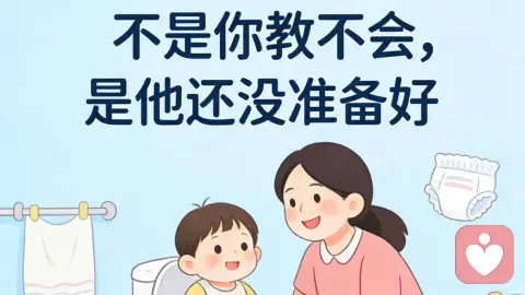 如厕训练急不得——不是你教不会,是他还没准备好