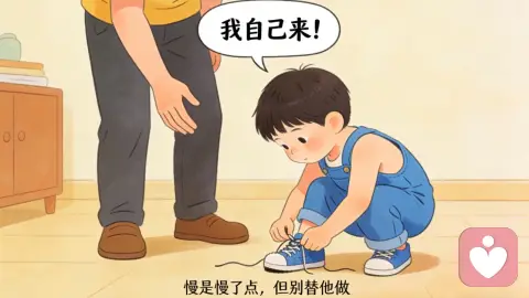 “我自己来！”——慢是慢了点，但别替他做