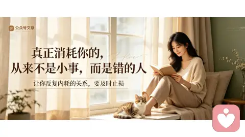 真正消耗你的，从来不是小事，而是错的人