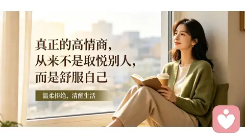 真正的高情商，从来不是取悦别人，而是舒服自己