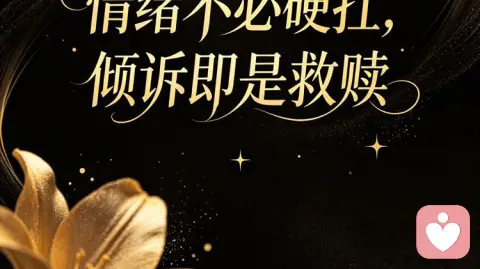 情绪不必硬扛,倾诉即是救赎