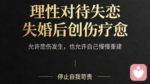 理性对待失恋、失婚后创伤疗愈