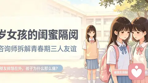 13岁女儿因闺蜜隔阂情绪崩溃:心理咨询师拆解青春期三人友谊的真相与出路