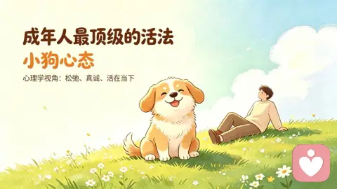 心理学视角:成年人最顶级的活法,是拥有「小狗心态」