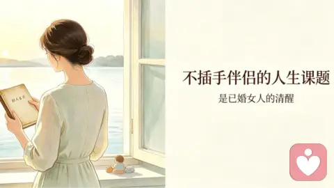 不插手伴侣的人生课题,是已婚女人的清醒