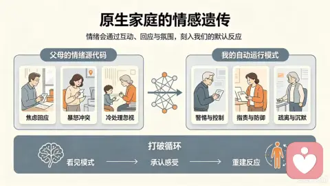 原生家庭的“情感遗传”:你复制了父母的哪种情绪模式?