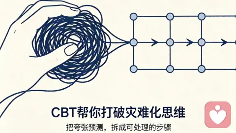 焦虑总往最坏的地方想?CBT帮你打破灾难化思维 【认知行为疗法CBT|科普】