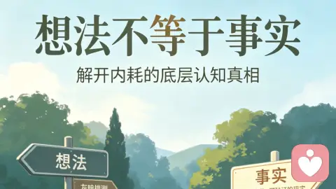想法不等于事实:解开内耗的底层认知真相