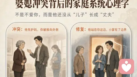 丈夫一有摩擦就护妈:婆媳冲突背后的家庭系统心理学