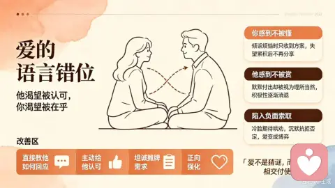 很多亲密关系的痛点,其实是爱的语言错位