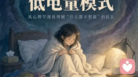 当身体进入“低电量模式”：从心理学视角理解“什么都不想做”的状态