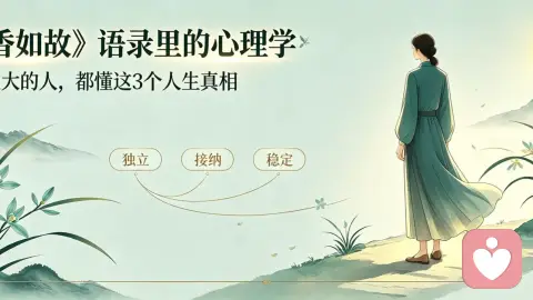 《兰香如故》爆火语录:真正强大的人,都懂这3个人生心理学