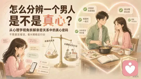 怎么分辨一个男人是不是真心？从心理学视角拆解亲密关系中的“真心密码”