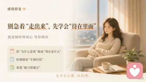 别急着“走出来”,先学会“待在里面”:从心理学视角拆解情感修复的底层逻辑